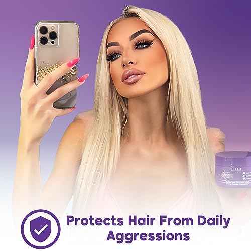 BLONDE BONDOX HAIR TREATMENT 33.8 oz Purple Hair Mask for Blondes | Almond Oil Hair Repair Moisturizer Thermal Mask | Results for up to 1-3 months | Formaldehyde-Free & Cruelty-Free