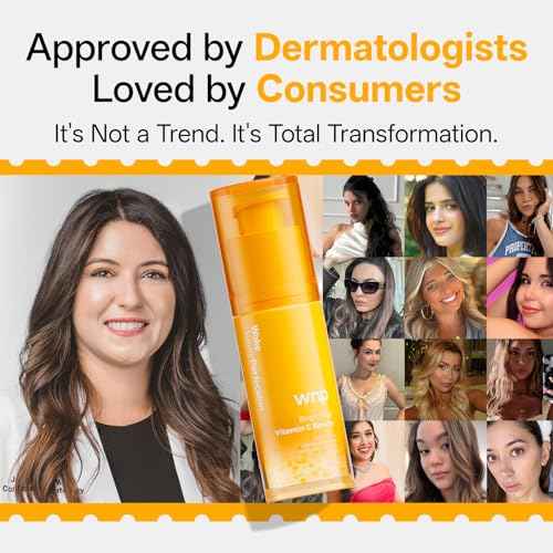 WNP Vitamin C Serum for Face - Dermatologist Tested Anti-Aging & Brightening with Hyaluronic Acid & Vitamin E, Treatment for Dark, Age, Sun Spot, Melasma, Hyperpigmentation, Fine Lines & Wrinkles