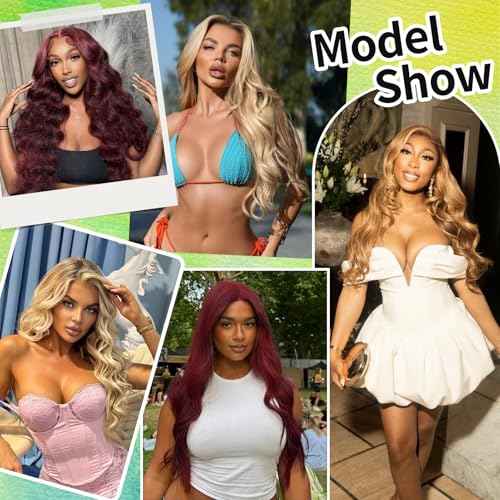 Human Hair Bundles Body Wave Blonde Color, 26 Inch - 1 Bundle - #613, Antousha Body Wave Bundles Human Hair 12A Brazilian Virgin Wavy Hair Bundles for Women