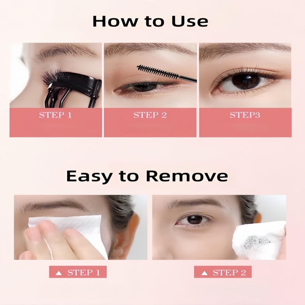 Tiny Brush Mascara for Lower Lashes - Waterproof, No Clumping, Long-Lasting, Natural Finish | Black