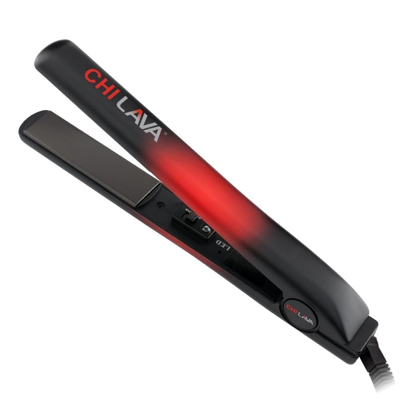 CHI Lava Ceramic 1″ Flat Iron | Volcanic Lava Plates for Smooth Styling, 11 ft Swivel Cord
