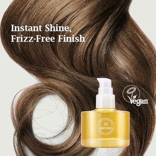 Annatto Hair Oil 4.73 fl. oz ? Frizz-Free Shine, Deep Hydration, Natural Vegan Formula, UV Protection, Salon-Quality for All Hair Types