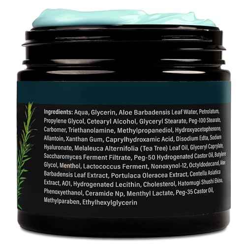 NUVADERMIS Tea Tree Oil Foot Cream ? Effective Recovery Cream for Dry, Cracked Feet, Athlete¡¯s Foot, Ringworm & Itchy Skin ? Soothing Moisturizer ? 7 oz