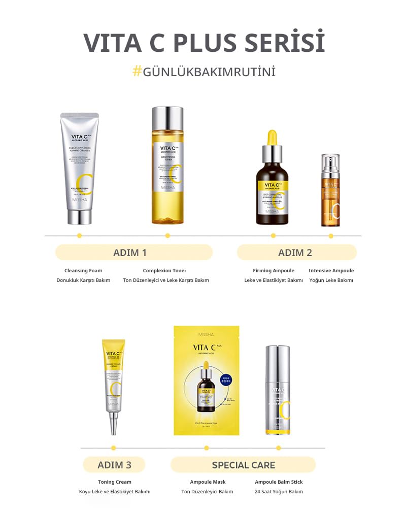 MISSHA Vita C Plus Ampoule Balm Facial Serum Stick - Instant Wrinkle Care, Nourishing Ampoule Balm