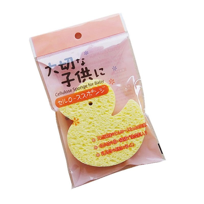 minkissy Cute Bath Sponge for Newborns Soft Yellow Duck Bathing Sponges for Kids, Baby Cartoon Bath Sponge Gentle Exfoliating Bath Supplies