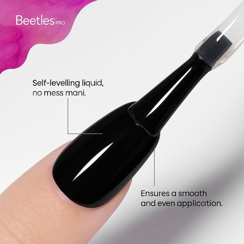 Beetles Pro Gel Top Coat– 20ml Each, High Glossy & Long-Lasting up to 28 Days – Soak-Off Non-Yellowing Strong Coverage Gel for LED/U V Lamps, Professional Salon Manicure