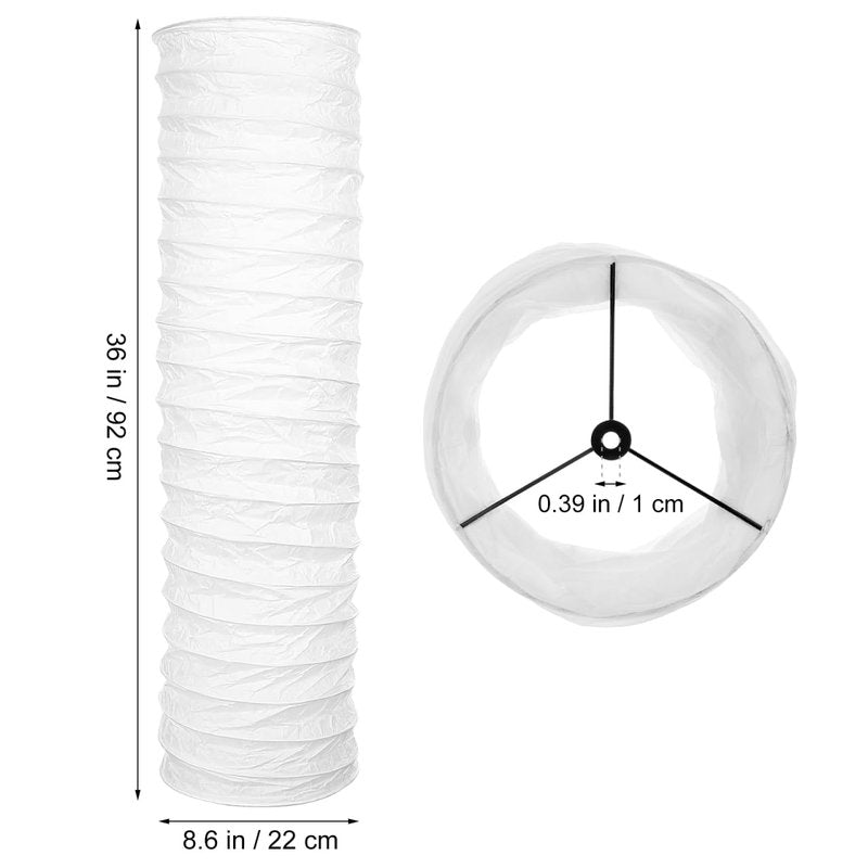 Floor Lampshade Rice Paper Lamp Shade Diploma Paper Scandinavian Style for Bedroom Living Room 36x8.7in