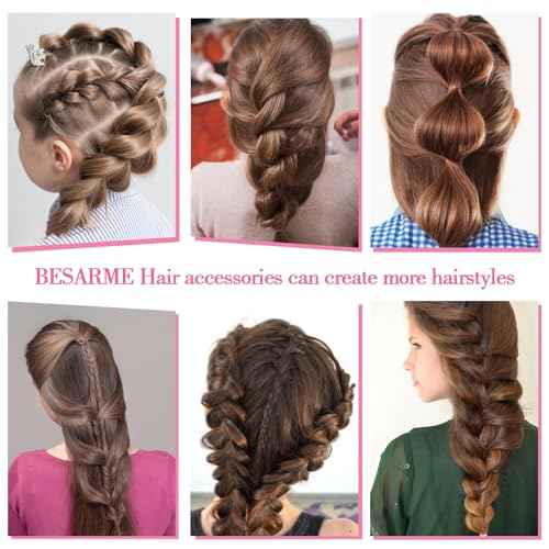 28 Colors Rubber Bands with 8 Hair Styling Tools, 1500 Pcs Colorful Elastic Ties Small Rubber Bands Baby Toddler Ties for Girls Hair Accessories Christmas Gifts