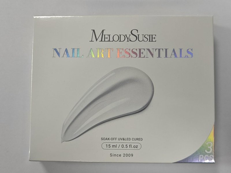 MelodySusie Top Coat Blooming Gel Base Coat No Wipe Glossy Set Long Lasting Shine Finish Soak Off UV LED Nail Lamp Nail Art Design Manicure Kit Perfect Gifts for Women Girls 3 Pcs 15ml Clear