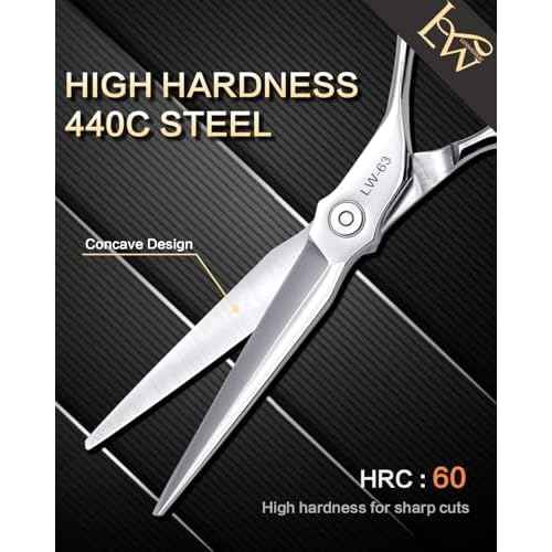Professional Hair Scissors 6¡±,Undergoes Rigorous 118-Step Process,Hair Cutting Scissors Professional For Women & Men,440C Steel,1 Pack