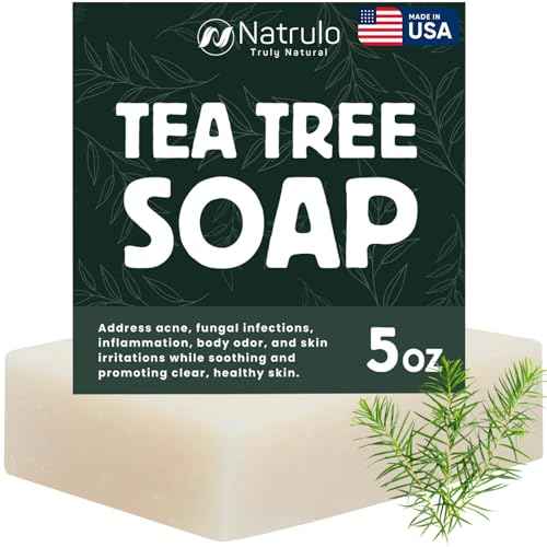 Tea Tree Soap ? Natural Defense Tea Tree Oil Wash Bar for Face & Body ? Remedy Soap Fights Acne, Skin Irritation, and Prevents Breakouts ? Deeply Cleansing, Hydrating Cleanser for Calm, Fresh Skin