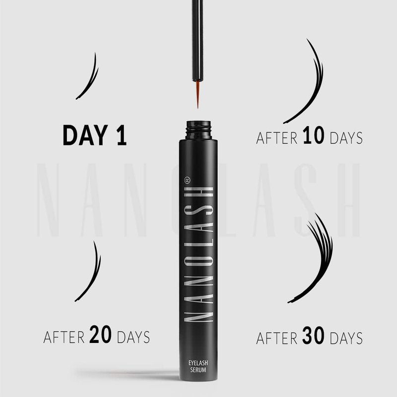 Nanolash Eyelash Growth Serum Conditioner For Enhanced Long Luscious Eyelashes and Eyebrows – 3ml