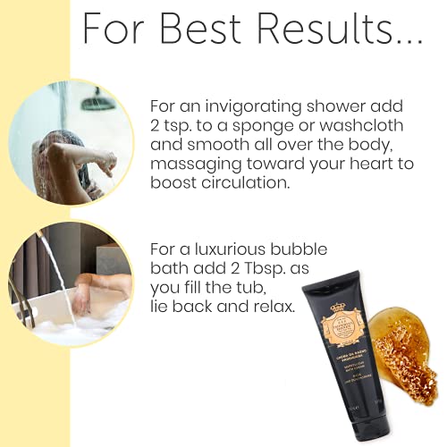Perlier Imperial Honey Shower & Bath Cream - Nourishing & Soothing Luxury Bath Cream Made With 100% Organic Italian Honey For Deep Moisturization And Hydration (16.9 Fluid Oz.)