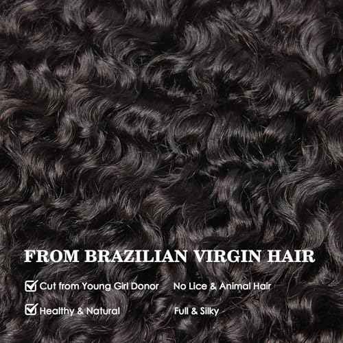 WEQUEEN Burmese Curly Bundles Human Hair 16A Brazilian Virgin Hair 14 16 18 Inch Thick Weave Natural Black