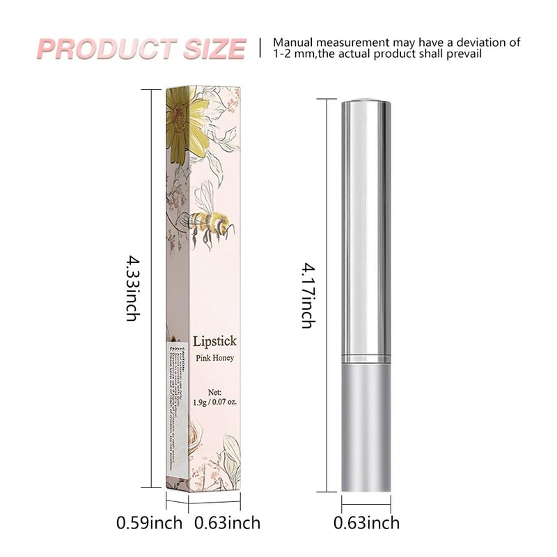 FeiCuiYun Pink Honey Tinted Lip Balm Lip Gloss Lipstick, Sheer Hydrating Lip Gloss Tint, Moisturizing Lip Color for All Skin Tones, Nourishing Lip Balm with a Hint of Natural Black Cherry