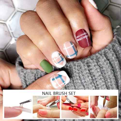 Acrylic Nail Brush Dappen Dish Set, 6PCS Nail Art Pen and 2PCS Crystal Dappen Dish for Acrylic Nails, Manicure Bowl Cup Glass Container for Acrylic Liquid Nail Tool Kit
