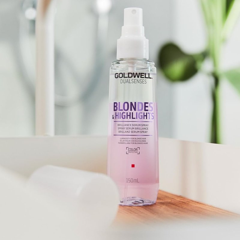 Goldwell Dualsenses Brilliance Serum Spray for Blondes & Highlights - 150mL Hydrating Formula