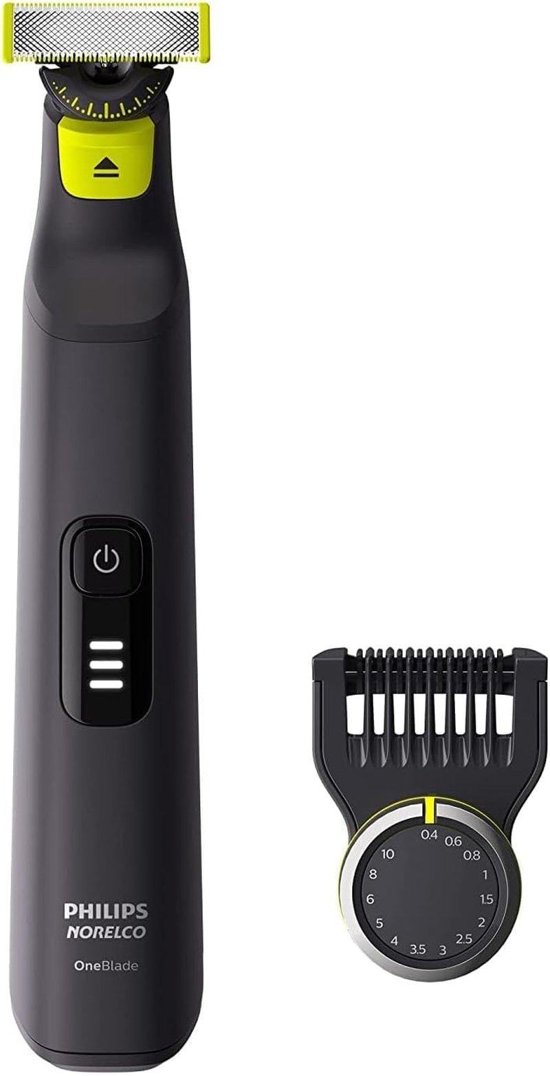 Philips Norelco OneBlade 360 Pro | Hybrid Electric Shaver & Trimmer with 12-in-1 Comb, QP6531/70