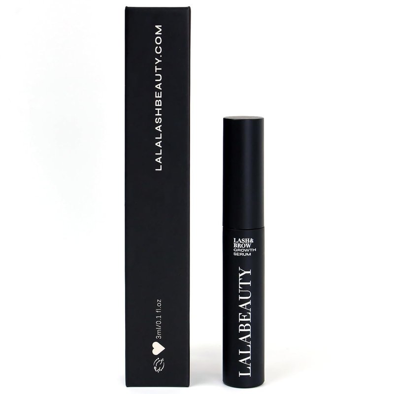 LalaBeautyCo Lash Growth Serum - Longer, Thicker, Fuller Lashes | Peptide & Biotin Formula, Ophthalmologist Tested