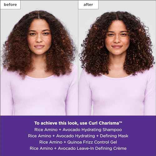 Briogeo Curl Charisma Rice Amino + Avocado Hydrating Shampoo, Define and Moisturize Wavy, Curly, and Coily Hair,Sulfate-free, Anti-Frizz, Hydrating Cleanse, Vegan, Cruelty-Free