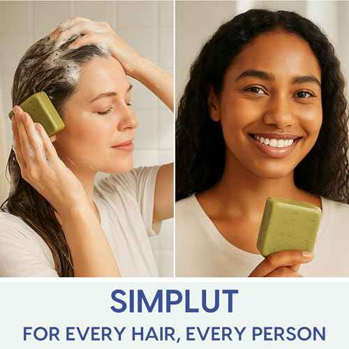 Rosemary & Tea-Tree Scalp Clarifying Shampoo Bar with Keratin, Panthenol, Biotin and Argan-Oil (5.2oz) | Sulfate Free, All Natural, Hair Moisturizing & Nourishing Soap, Deep Cleansing Solid Shampoo