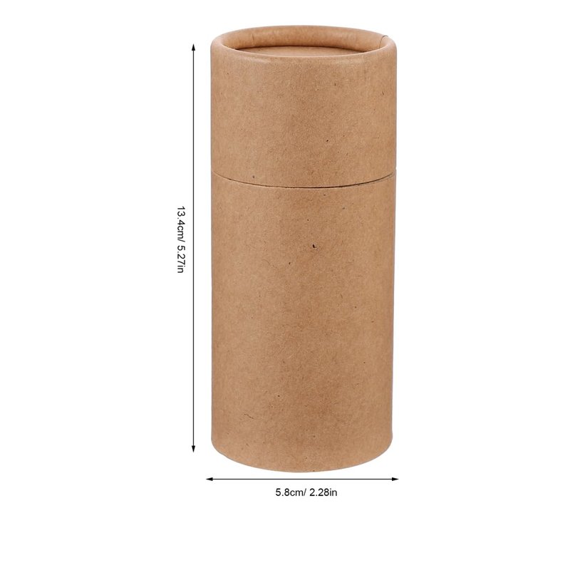 Hemoton 20 Pcs Paper Cylinder Gift Boxes 5.27X4.56X2.28In with Lids for Essential Oil Bottles Tea Crafts Small Item Storage Packaging