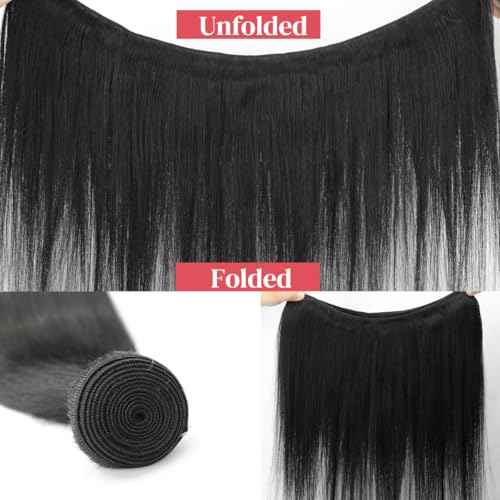30 Inch One Bundle Human Hair Straight 12A 100% Unprocessed Brazilian Virgin Human Hair Bundles Weave Straight Hair Extension Natural Black