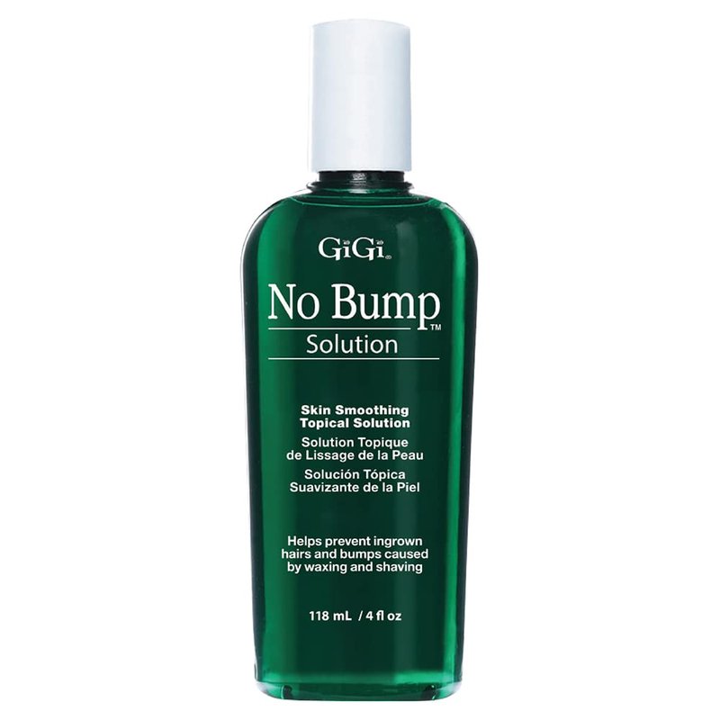 GIGI No Bump Skin-Smoothing Topical Solution, Helps Prevent Razor Burns, Hair Bumps, and Ingrown Hair After Waxing or Shaving, Soothes and Calms Skin, Suitable for Men and Women, 4 fl oz - 1 Pack