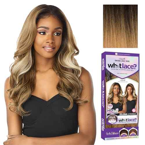 Sensationnel What Lace 13X6 Wigs - Zelena Lacefrontal Hand Tied Glueless Synthetic With Natural Density Preplucked Hairline (T1B/27)