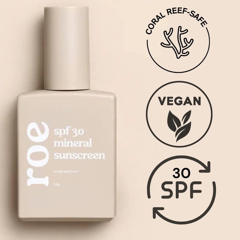 Roe Wellness- Baby Sunscreen Mineral & Reef Safe, Zinc Oxide, Non-Toxic Ingredients SPF 30 | Great For Toddlers, Kids, Newborns & Babies | Non-Greasy, Paraben-Free