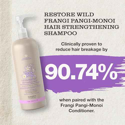 Tweak¡¯d by Nature - Restore Frangi Pangi-Monoi Hair Strengthening Shampoo for Fine Hair, Cleansing with Coconut, Monoi Oil and Wild Frangipani for Softness and Shine, Sulfate Free (33.8 ounces)