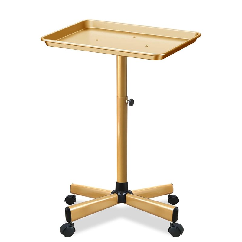 Retain Time Premium Aluminum Salon Tray - Sturdy, Adjustable & Corrosion-Resistant | Gold Color
