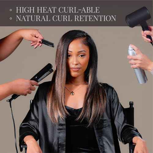 Sensationnel Empire yaki human hair - Tangle Free Weaving for Quick Weave and Sew in Styles for Faux Highlights and Fauxmiddlepart Leave Out - 1 Pack (24 inch, 1 JETBLACK)