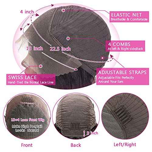 Yuzhou Grace Deep Wave Lace Front Wigs Human Hair 13x4 Lace Frontal Curly Wigs for Black Women Wet and Wavy HD Lace Front Wigs Pre Plucked with Baby Hair 200 Density(18inch, 13x4 deep wave wig)
