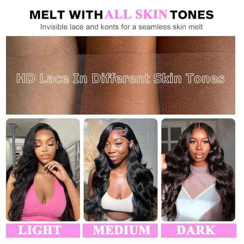 200 Density 22 Inch Body Wave Lace Front Wig Human Hair 13x6 HD Lace Front Wigs Human Hair for Women Glueless Wigs Human Hair Pre Plucked Natural Hairline