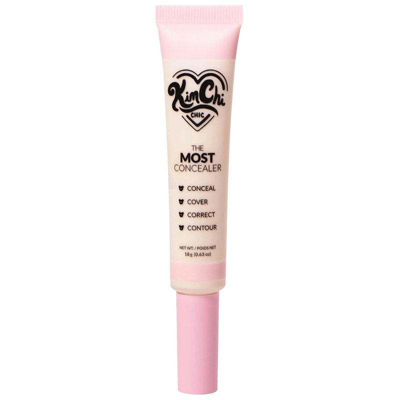 KimChiChic Concealer - Full Coverage, Water Resistant Multi-Use Formula | Matte Satin Finish, 0.63 oz, 01-Ivory