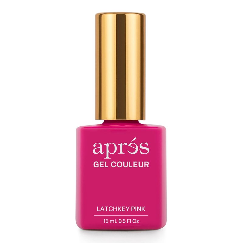 APRÉS Gel Color Nail Polish 15 ml, Sunrise Collection, No Wipe, Highly Pigmented, Medium Viscosity Formula with Brush-X Nail Art Brush - Salon Quality | 2024 Edition (213 - Latchkey Pink)
