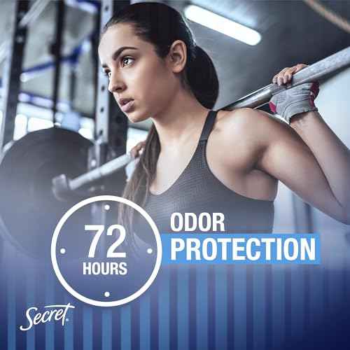 Secret Outlast Antiperspirant Deodorant for Women, 72hr Sweat & Odor Protection, Ph Balancing Minerals, Clear Gel, Hygienic Fresh Scent, 2.6 oz (Pack of 6)