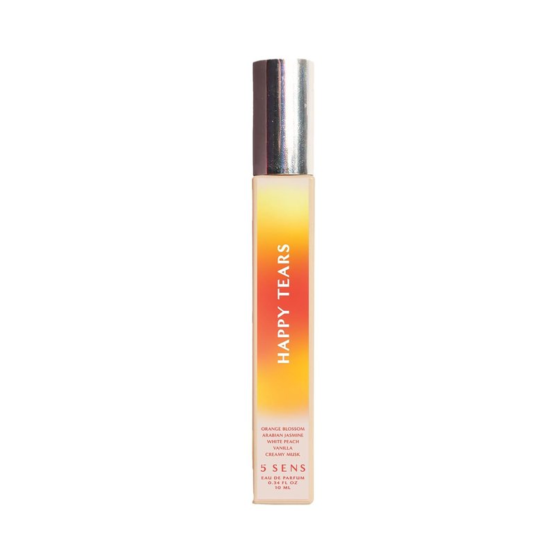 Happy Tears Eau de Parfum Travel Spray - Warm Floral Fragrance with Orange Blossom & Jasmine | 10 mL, Vegan, Cruelty-Free