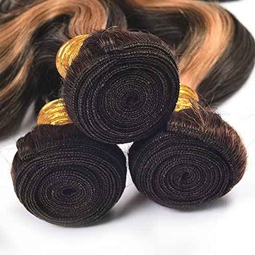 28 30 32 Inch Highlight Human Hair Bundles P1B30 Body Wave Bundles Niegmeag Hair Grade 8A Brazilian Virgin Remy Hair Extensions Double Weft Real P1B30 Hair Weave