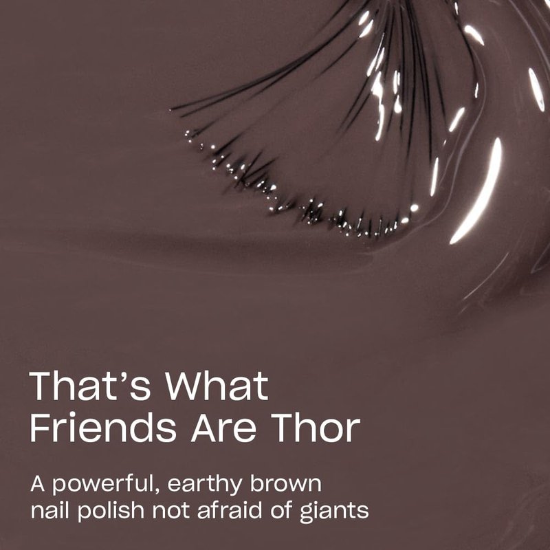 OPI Nail Lacquer That's What Friends are Thor | Opaque Dark Brown Crème Chip Resistant Nail Polish | Iceland Collection