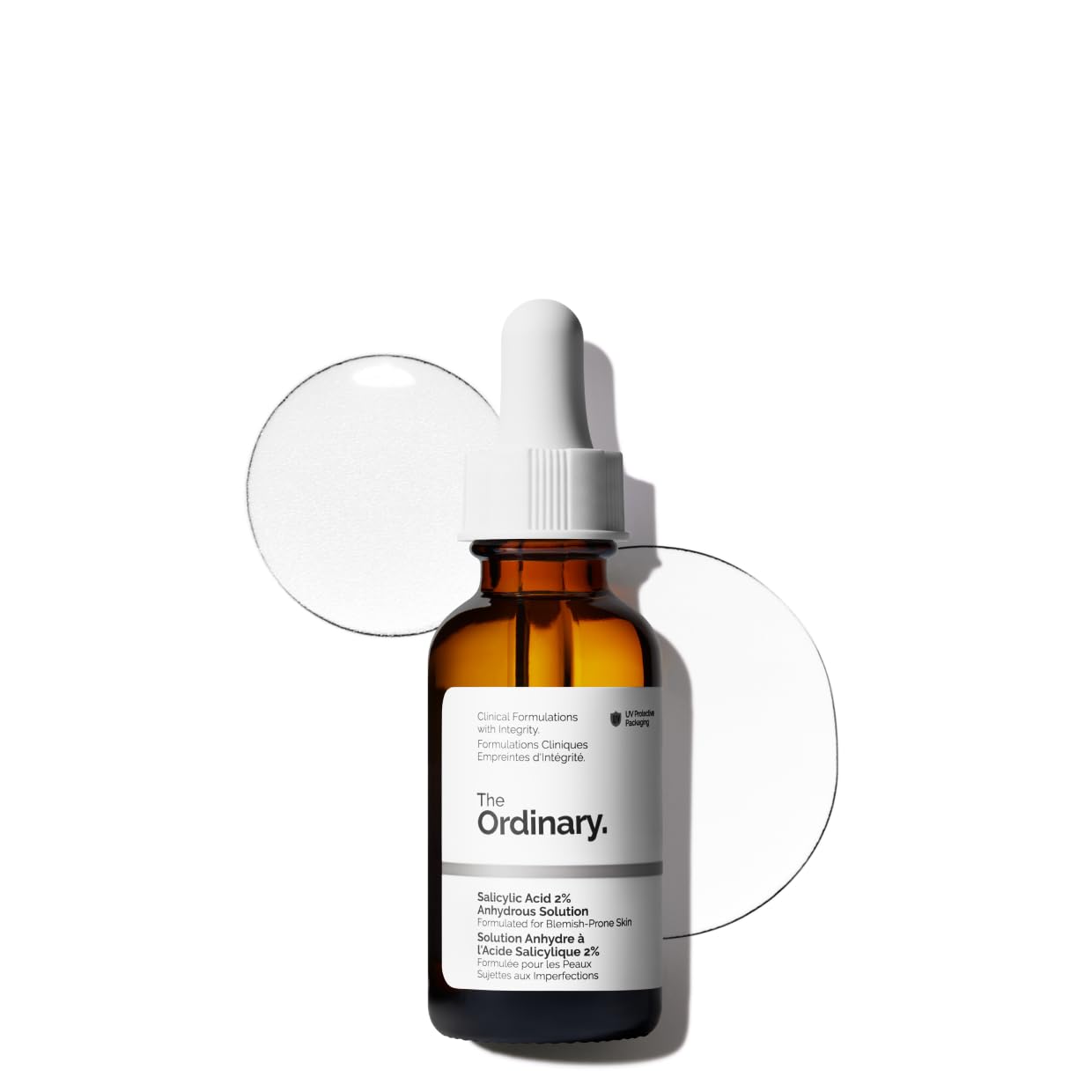 The Ordinary Salicylic Acid 2% Anhydrous Solution, Gentle Exfoliating Serum for Blemish-Prone Skin and Uneven Texture, 1 Fl Oz