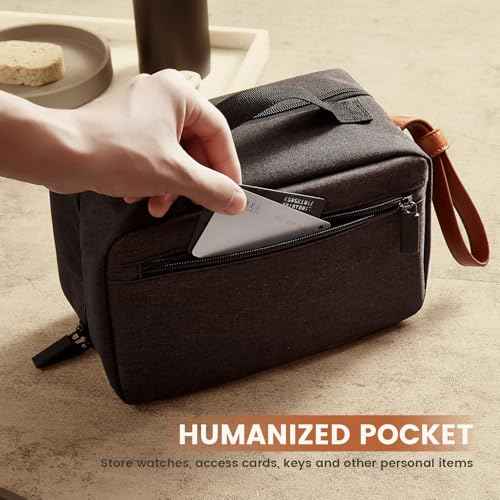 ROWNYEON Toiletry Bag for Men, Waterproof Travel Toiletry Bag with Hanging Accordion Design, Large Capacity Toiletries Bag for Easy Storage