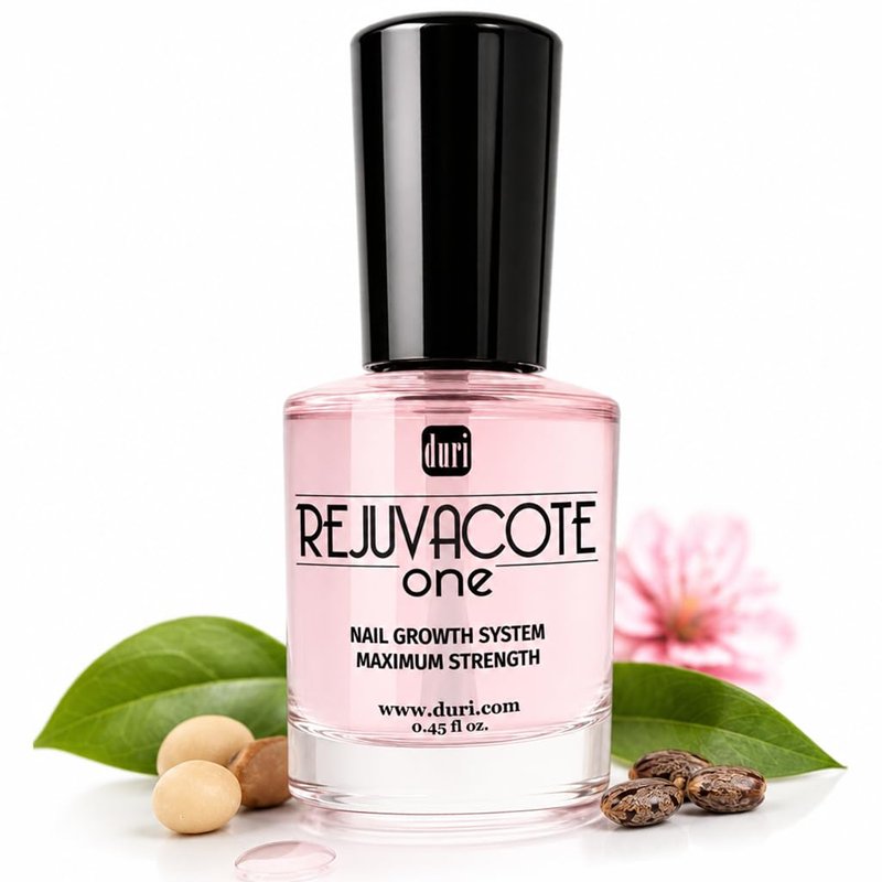 Duri Rejuvacote 1 Nail Growth System - Maximum Strength Nail Strengthener for Damaged Nails from Gel, Acrylic Manicure | Grow Long Natural Fingernails Fast - Rejuvacare Nail Hardener - 0.45 fl. oz.