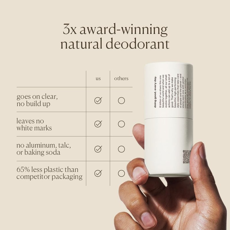 Evolve Together Aluminum-Free Natural Deodorant - Orange Blossom & Jasmine | Soothes Skin, Neutralizes Odors | Vegan, 1.69 Oz