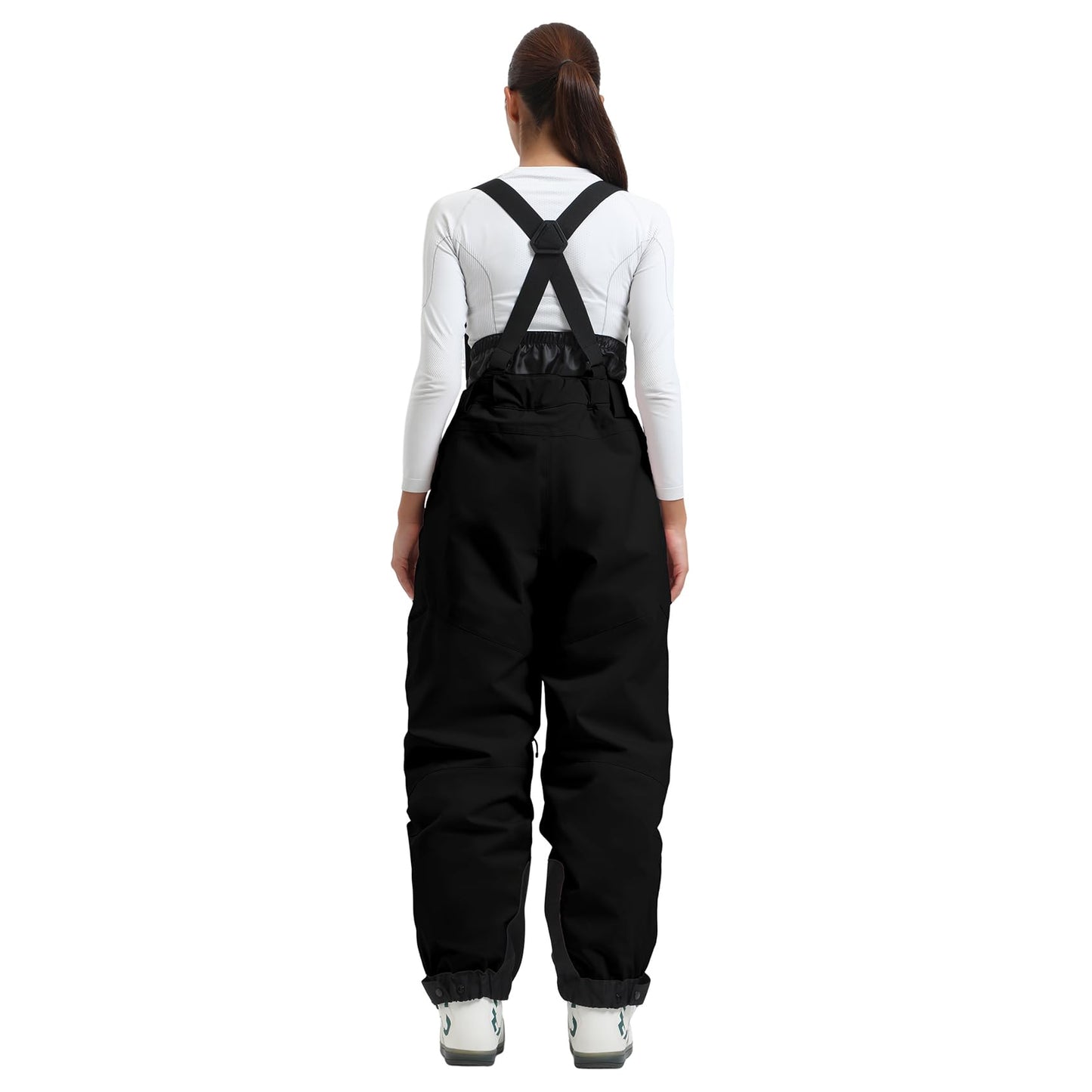 GSOU SNOW Womens Baggy Snowboard Pants Ski Bibs Snow Loose Overalls Waterproof Windproof Insulated Warm