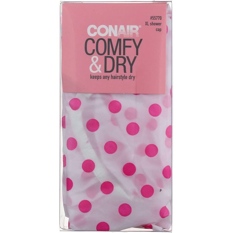 Conair Printed XL Shower Cap, Keeps Hair Dry
