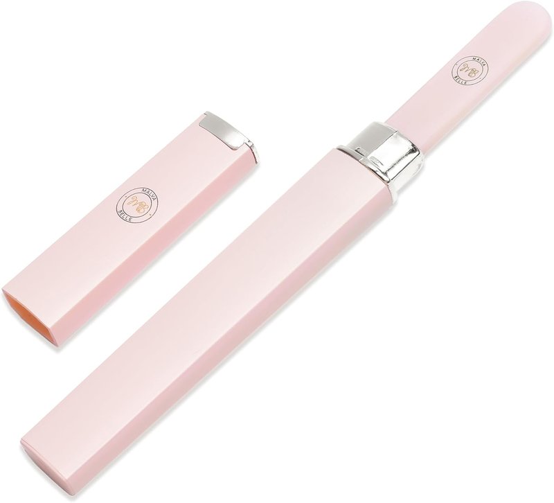 Crystal Glass Nail File for Women - Reusable Czech Glass Nail Shaper with Travel Case | Pastel Pink (2mm)