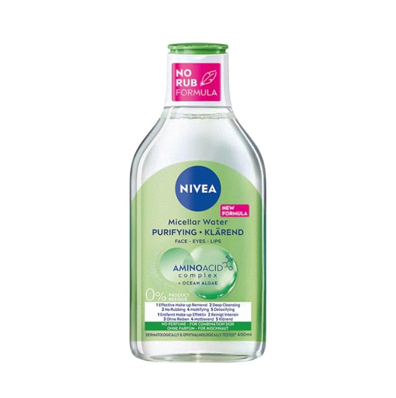 NIVEA MicellAir Refreshing Cleansing Micellar Water for Face and Eyes, Gentle Daily Makeup Remover and Skin Cleanser, 400 ml Facial Liquid Solution for Everyday Use