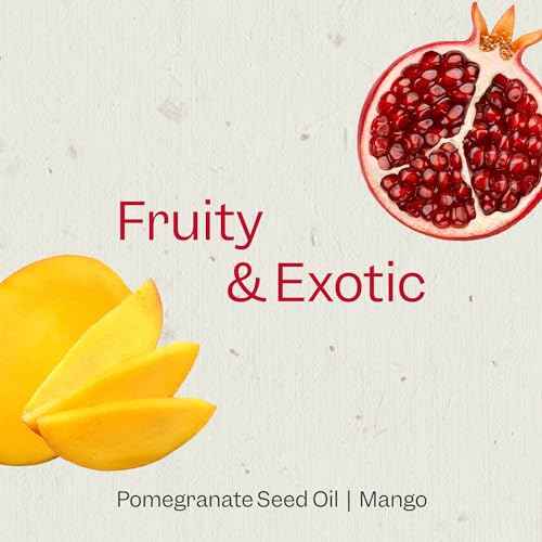 RENPURE Pomegranate & Mango Exfoliating Body Wash - Cleanses, Exfoliates, Moisturizes & Rejuvenates Skin - For All Skin Types - Pomegranate Extract, Mango Fruit Extract - 24 Fl Oz each, 2 Pack